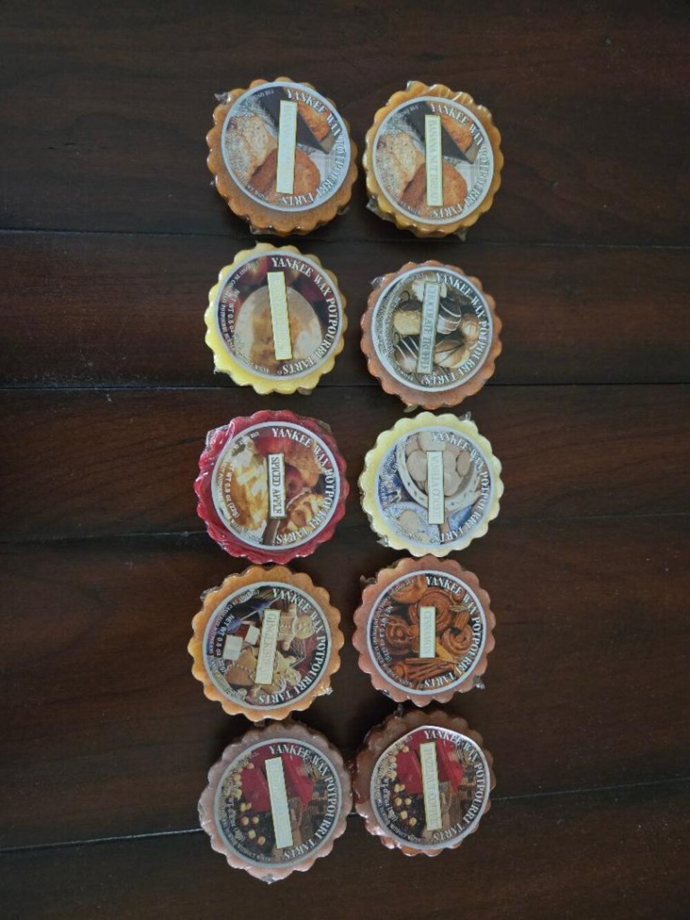 Set of 10 Yankee Candle Tarts Wax Melts Fall & Winter Scents - New & Unopened
